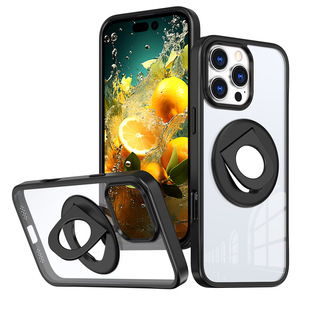 Применимо iPhone16Pro чехол для телефона Magsafe Магнитное кольцо поворотный кронштейн Apple 16ProMax прозрачный