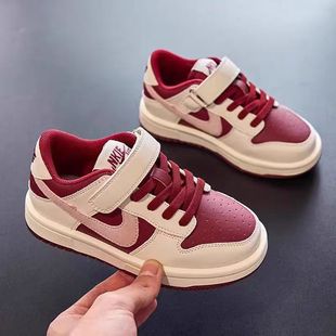 2024 Spring and Autumn New Boys' Low-top Board Shoes Girls' Casual Shoes Trendy Children's sneaker Cherry Casual Children's Shoes