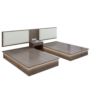 Hotel Furniture Hotel Bed Standard Room Single Room Full Room Apartment Bed Frame Homestay Hotel Single Double Special Bed Box