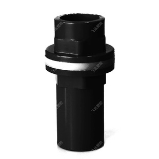 Black PVC water supply pipe elbow three-dimensional four-way three-way three-way joint direct turnover box fish tank bottom filter drainage accessories