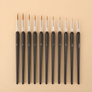 Art Gouline Pen Wolf Fine Head Stroke Brush Gouache Stroke Oil Painting Special suit National Art Hand Painting Pen