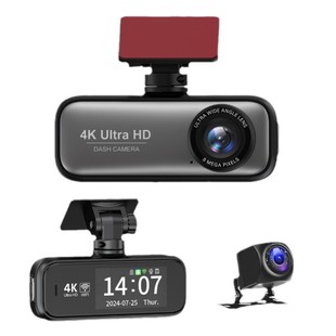 Cross-border HD 4K front and rear dual-recording driving recorder mobile phone interconnection driving track dual-lens vehicle recorder