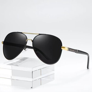 Day and night polarized sunglasses men's sunglasses women's UV-proof classic Frog glasses trendy driving glasses