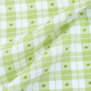 Spot wholesale polyester cotton blended cut flower plaid fabric spring and summer casual elastic dress jk plaid shirt fabric