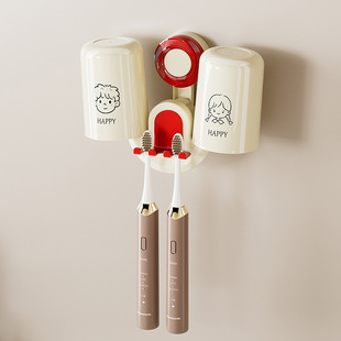 Toothbrush rack rack non-perforated wall-mounted bathroom toilet household suction toothbrush rack wholesale