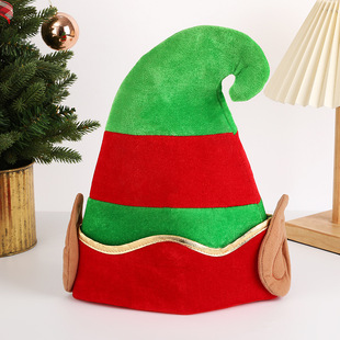 New Elf Hat Christmas Bell Corner New Christmas Hat Thickened Christmas Hat Pet Hat Wholesale in stock