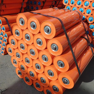 Mining conveyor belt parallel groove type casting rubber roller conveyor belt conveyor accessories buffer rubber ring groove roller