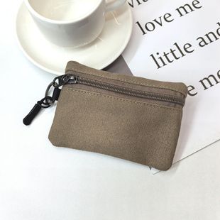 Best selling large capacity canvas coin bag with keys