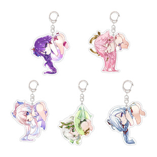 YS Game Peripheral Keychain Acrylic Pendant Grass God Thor Shenhe Xinhai Collection Millet Toy Gift