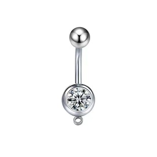Human body piercing jewelry navel nail cross-border hot selling navel ring European and American classic navel buckle wholesale manufacturers navel nail