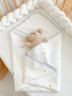 Newborn baby wrap cotton delivery room swaddling gauze wrap wrap newborn baby go out hold quilt Four Seasons Universal