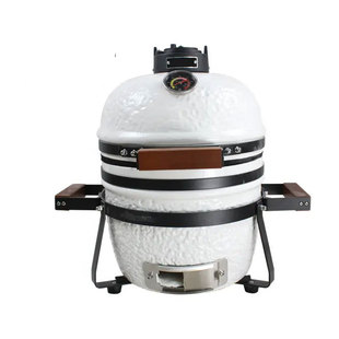 Large iron egg outdoor barbecue oven bbq kamado smoke oven ceramic stew oven 13-inch pizza charcoal oven