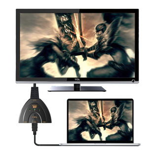 hdmi pig tail 3 cut 1 converter HDMI 3 cut 1 4k * 2K HD display divider