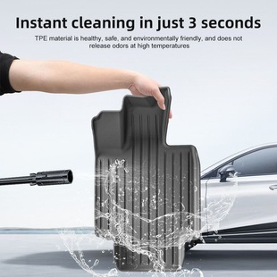 New Tiktok-Style Tpe Floor Mats for Tesla Model Y, Model 3 Specific Tpe Car Floor Mats