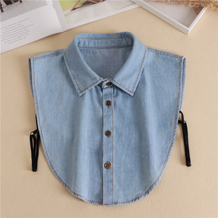 Winter Decorative Collar Women's Autumn and Winter All-match Shirt Collar Fake Collar Plaid Collar Point Collar Men's and Women's Casual Decorative Collar