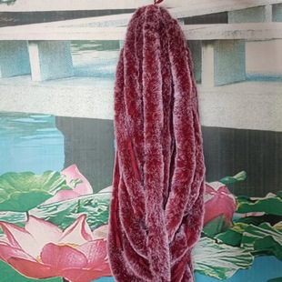 Tang suit Hanfu cheongsam imitation Rex rabbit wool strip diy handmade material children's clothing cloak lace decorative lace accessories