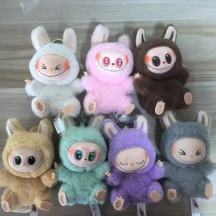 Bubble Matt Labubu Second Generation Macaron Bubble Series Vinyl Face Plush Trendy Toy Doll Blind Box