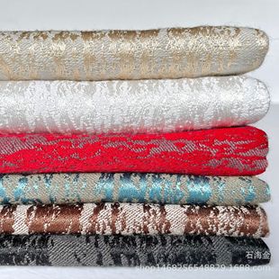Jacquard imitation linen shoe material hat bag handicraft packaging box can be reprinted paper fabric