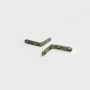 Gift Box Inner Hinge Packaging Box Alloy Hinge Wooden Box Seven-character Hardware Support Makeup Box 90 Degree Micro Hinge