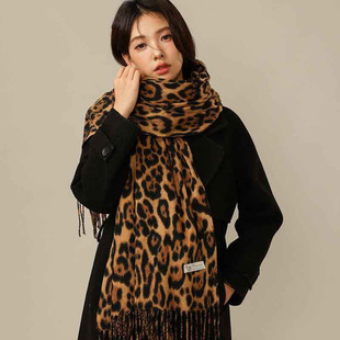 Autumn and winter shawl new scarf women's winter high-end imitation cashmere letter office shawl warm scarf