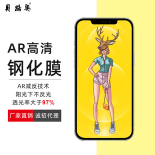 Belloux Packaging AR Transparent Tempered Film for Apple 14pro HD iPhone14max Transparent 14plus