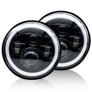 Popular Harley Wrangler 7-inch 60W4 beads Angel eye modified led headlight motorcycle off-road vehicle headlamp