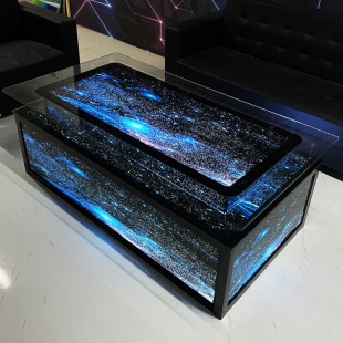 B 㴰 2ktv спотовый журнальный столик светящийся европейский клубный бар закаленное стекло чайный столик из нержавеющей стали