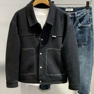 Ninety-Nine Cotton Thick Warm Men's Fashionable All-Match Casual Jacket Handsome Fashionable Lapel Jacket Top