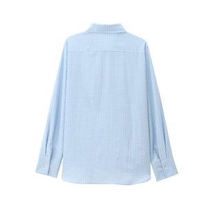 ZR Women's Clothing European and American 2024 Autumn New Plaid Series Shirt Loose Casual Elegant Short Long Sleeve Top