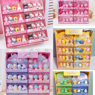 Симпатичный ластик Sanrio 3D трехмерной формы с высоким значением цвета милый забавный ластик студенческий карандаш протирание канцелярских принадлежностей