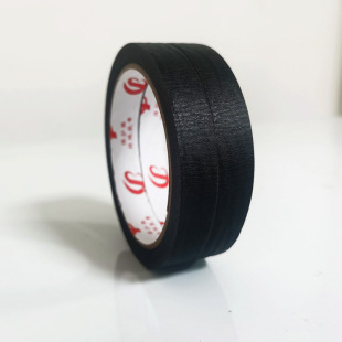 Factory supply black masking tape black masking tape high adhesive temperature resistant black crepe tape