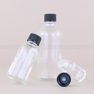 Spot supply of oil bottles empty glass bottles 5ml-100ml cosmetics bottles dropper plastic cap