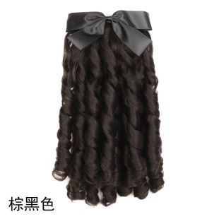 Movie cheongsam wig Republic of China style wig princess roll wig ponytail comb curly hair ponytail wholesale