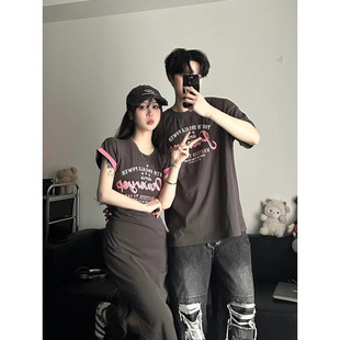 Couple Dress One Skirt One Clothes New Style Short-sleeved Shirt New Summer New dress