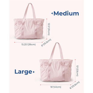 New Women Tote Bag Large Shoulder Bag with Yoga Mat Buckle for Gym Work School