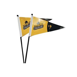 Supply of Hand-Waving Flags for Promotional Activities, Paper Hand-Waving Flags, Hand-Held Triangular Flags, Coated Paper Hand-Waving Flags