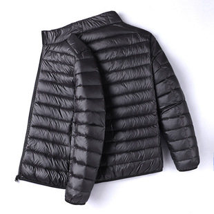 Foreign trade winter new men's fashion thin short fashion casual cotton-padded jacket slim portable warm stand collar coat