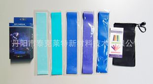TPE blue gradient elastic ring 5-piece yoga mini ring manufacturers wholesale fitness squat benchmarking latex cross-border