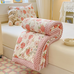 Class A Maternal and Infant Grade All Cotton Bean Quilt Soybean Fiber Spring and Autumn Quilt Single Double Student Dormitory Thickened Winter Quilt Core