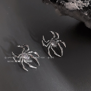 Cool Girl ~ Peddle Spider серьги Женская ниша дизайн флэш-серьги с бриллиантами серьги высокой индивидуальности