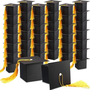 2025 New Graduation Academic Hat Creative Academic Hat Candy Box Graduation Party Cross-border Return Gift Packaging Box