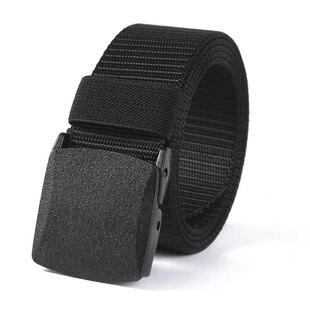 Nylon Tactical Outdoor Belt Iron-free Non-magnetic Belt Security Check Old Plastic Flip-on Buckle Hypoallergenic Belt