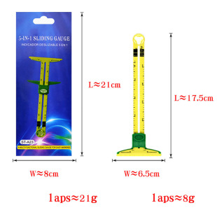 Five-in-one plastic plain cloth measuring ruler sewing weaving edge ruler creative multi-purpose patchwork ruler factory direct sales