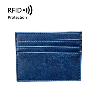 Exquisite and Fashionable Ultra-thin Non-genuine Leather RFID Card Holder Large Capacity Multi-card Holder PU Leather Coin Purse Bank Card