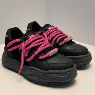 2024 Spring New Dissolved Shoes Bread Shoes Casual Canvas Shoes Men's Japanese Style Round-head Ugly Cute Board Shoes