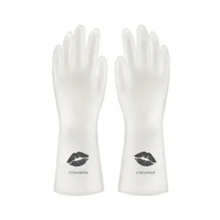 Washing gloves women waterproof thin kitchen washing clothes washing bowls rubber cleaning household plastic rubber gloves wholesale