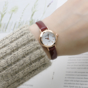 Small plate thin belt watch simple small dial Mori primary and secondary school students quartz watch 101