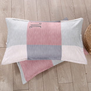 Pillowcase Pillowcase Adult Pair Pack Free Shipping Large Single Simple Thickened Student Dormitory Pillowcase Pillowcase Summer