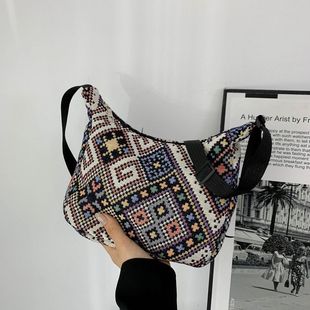 Trendy Brand ins Ethnic Style All-Match Bag Women's 2022 New Japanese Style Casual Large Capacity Student Shoulder Bag Crossbody Bag
