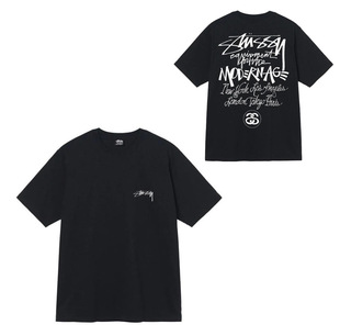 A generation of hair Sean Tussy Stus short sleeve heavy long sleeve correct letter high version American tide brand couple